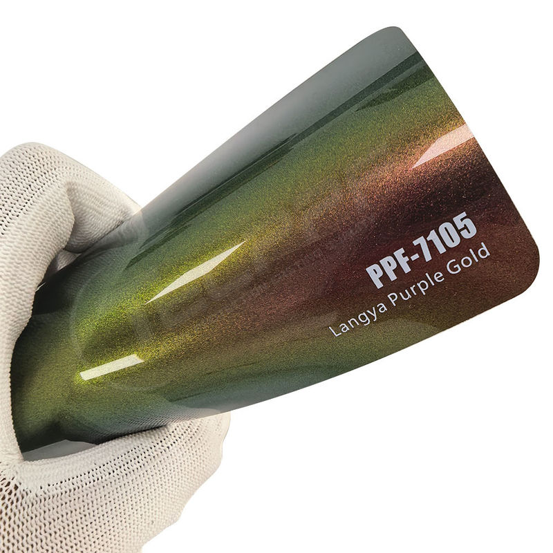 PPF-7105 Langya اللون الأرجواني الذهبي لون الطلاء حماية الفيلم للسيارات خدش
